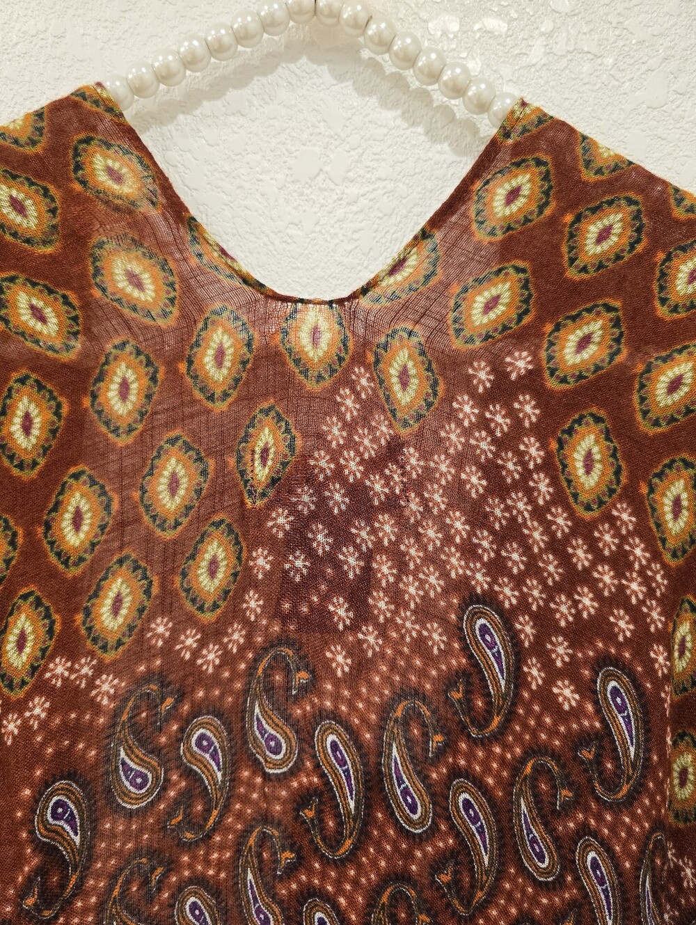 NWT Shyanne bohemian patchwork Print kimono OS - Picture 3 of 5